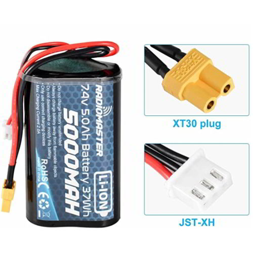 radiomaster 5000mah 2s li-ion battery pack for tx16s